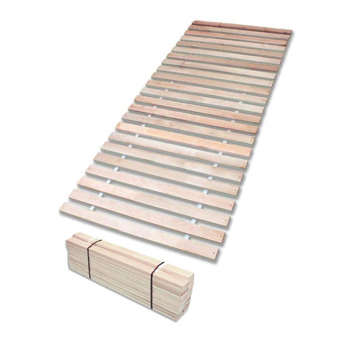 Rolllatenrost aus Holzlatten