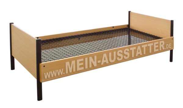Bundeswehrbett Buche-Dekor-Einzelbett