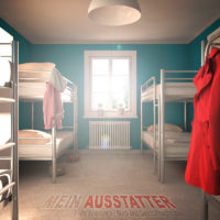 UDO-Metall-Etagenbett im Hostel und Mehrbettzimmer