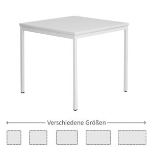 Mehrzwecktisch-NOVO-mit-Metallgestell - graue Tischplatte
