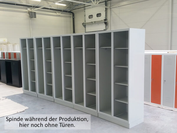 Metallspind Paulus während der Produktion