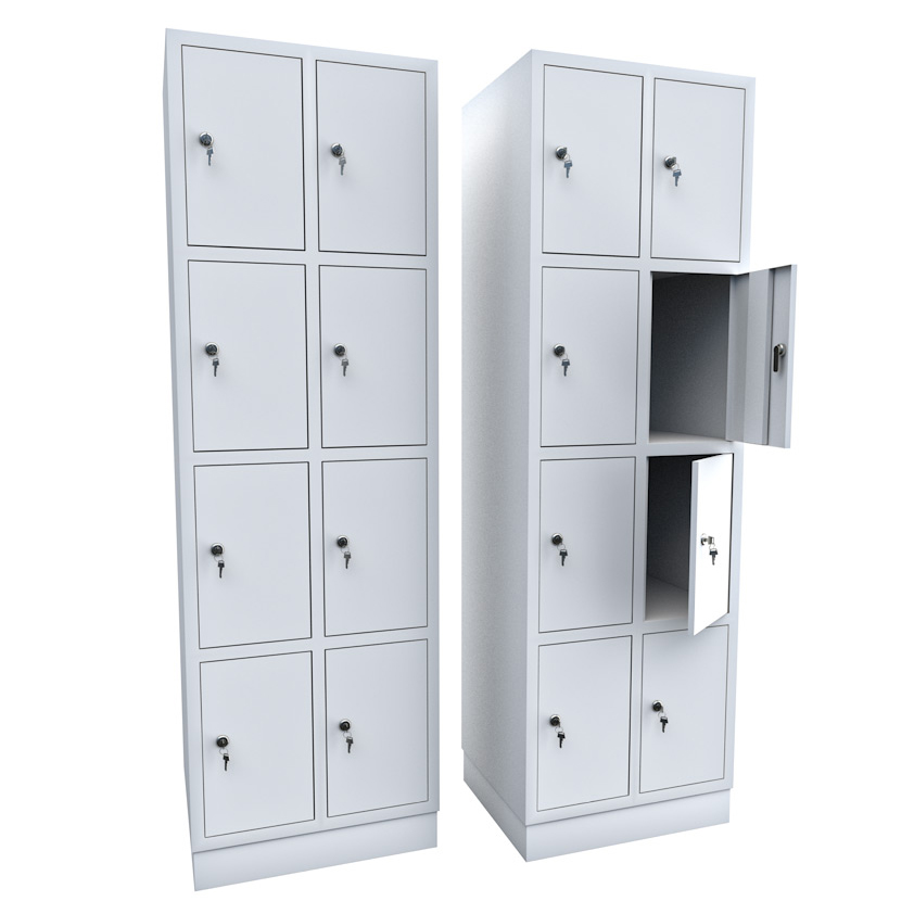 Schliessfach-Schrank-Spind-2x4 Schliessfach-Schrank-Spind-2x4