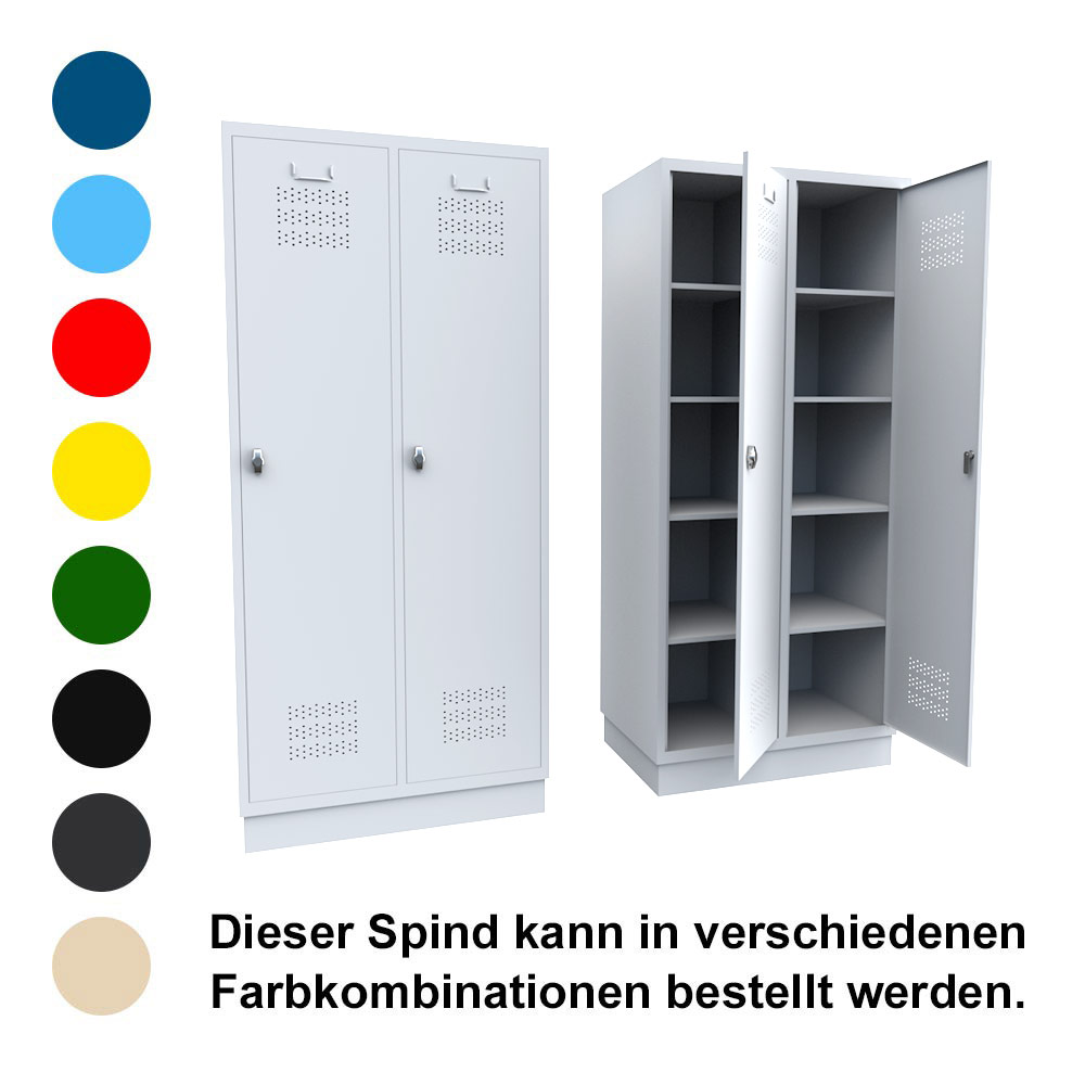 Metallspind John 2x5 mit Einlagefächern Metallspind John 2x5 mit Einlagefächern