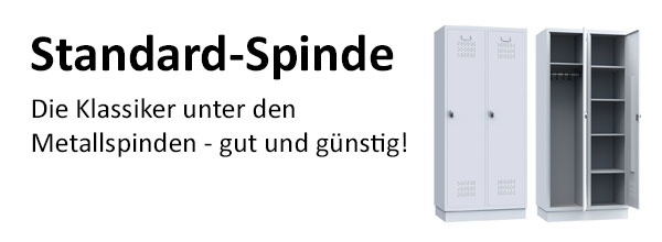 Standard-Spinde - Die Klassiker unter den Metallspinden - gut und günstig!