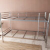 Doppelstockbett INGO in Silberfarben Metallbett