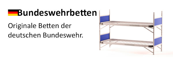 Bundeswehrbetten - Originale Betten der deutschen Bundeswehr.