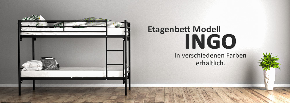 Etagenbett Modell INGO - In verschiedenen Farben erhältlich