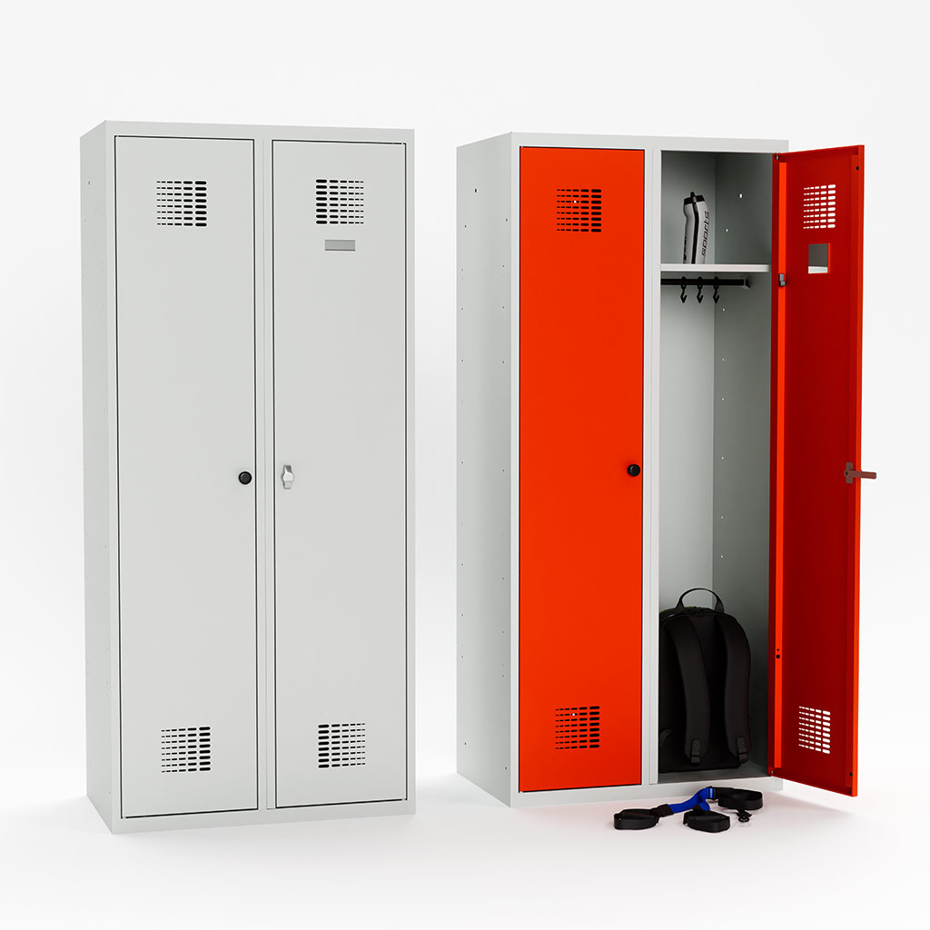 Metallspind-Lukas-offen-mit-Kleidung Metallspind Lukas offen mit Kleidung