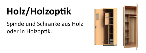 Spinde und Schränke aus Holz oder in Holzoptik kaufen