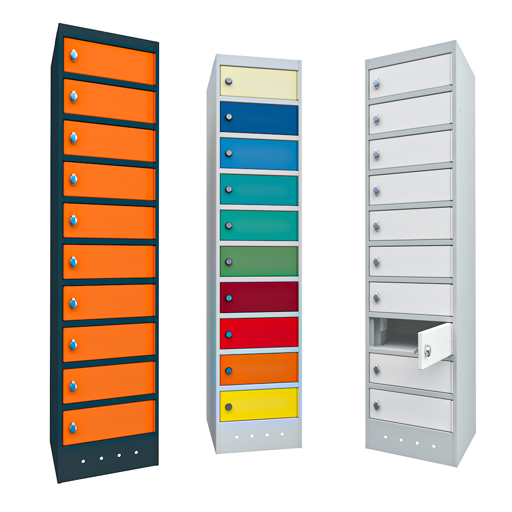 Akku Ladeschrank mit 10 Fächern