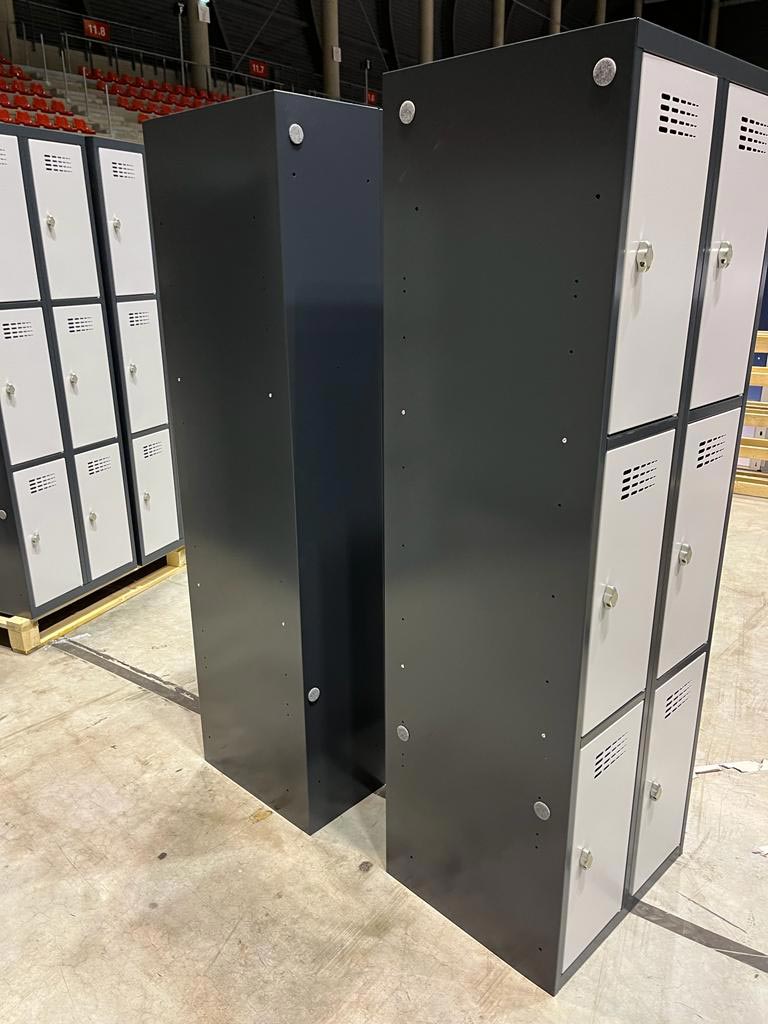 6-Kammer-Schließfach-Metallspind-(2x3) Metallschrank 6-Kammer-Schließfach-Metallspind-(2x3) Metallschrank