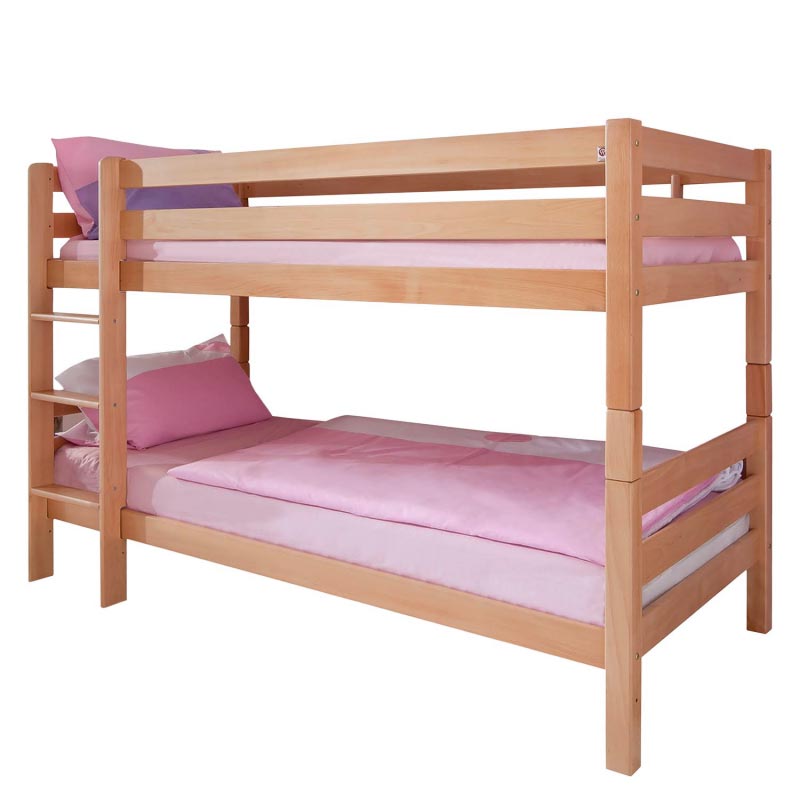 Buche-Massivholz Etagenbett LUCA