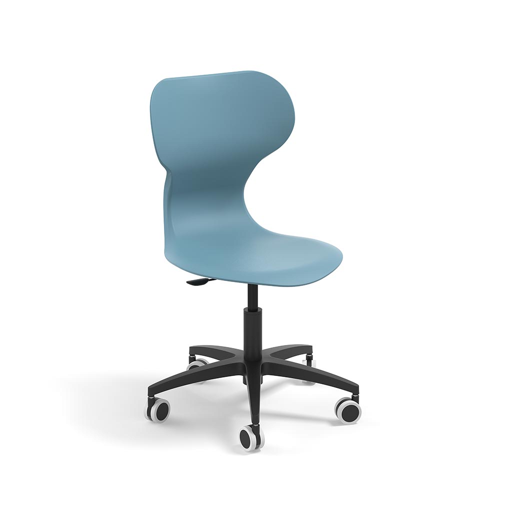 Drehstuhl mit Rollen Miato Big-Lift in Blau Drehstuhl mit Rollen Miato Big-Lift in Blau