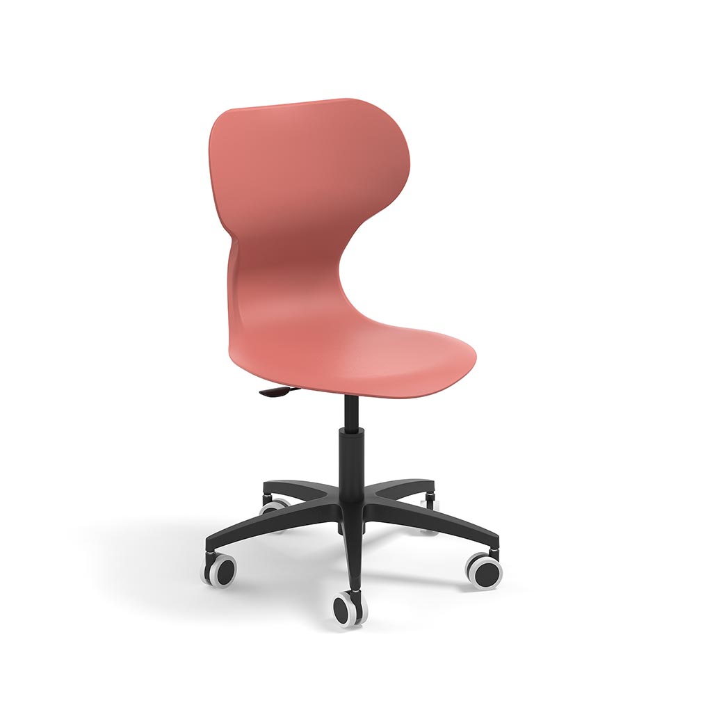 Drehstuhl mit Rollen Miato Big-Lift in Rot Drehstuhl mit Rollen Miato Big-Lift in Rot