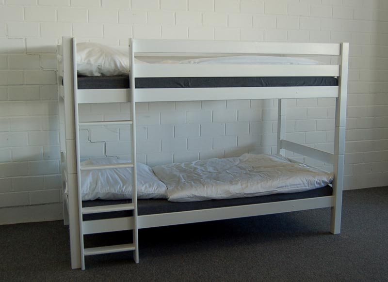 Etagenbett LUCA aus Holz weiß