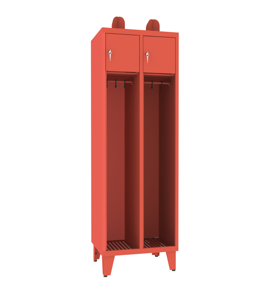 Feuerwehrschrank mit Wertfach V3 2Abteile