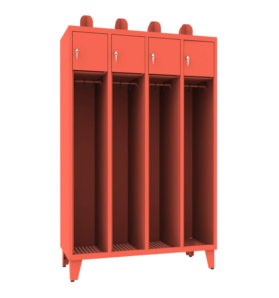 Feuerwehrschrank mit Wertfach V3 4Abteile