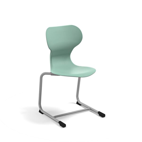 Freischwinger Stuhl Miato in der Farbe Grün