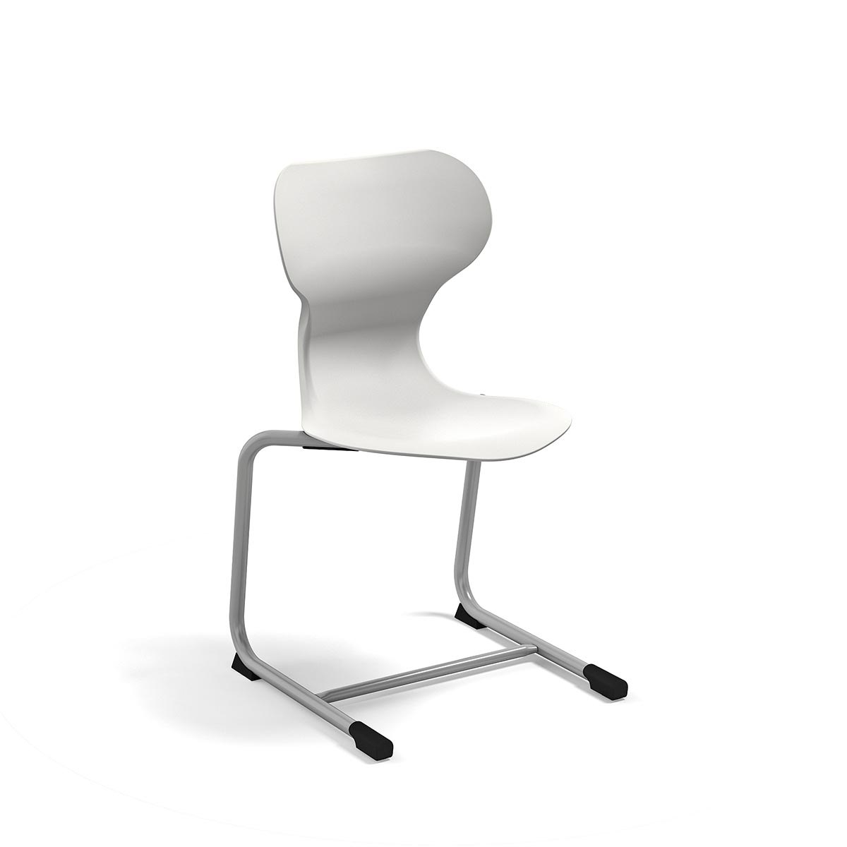 Freischwinger Stuhl Miato in der Farbe Weiß Freischwinger Stuhl Miato in der Farbe Weiß