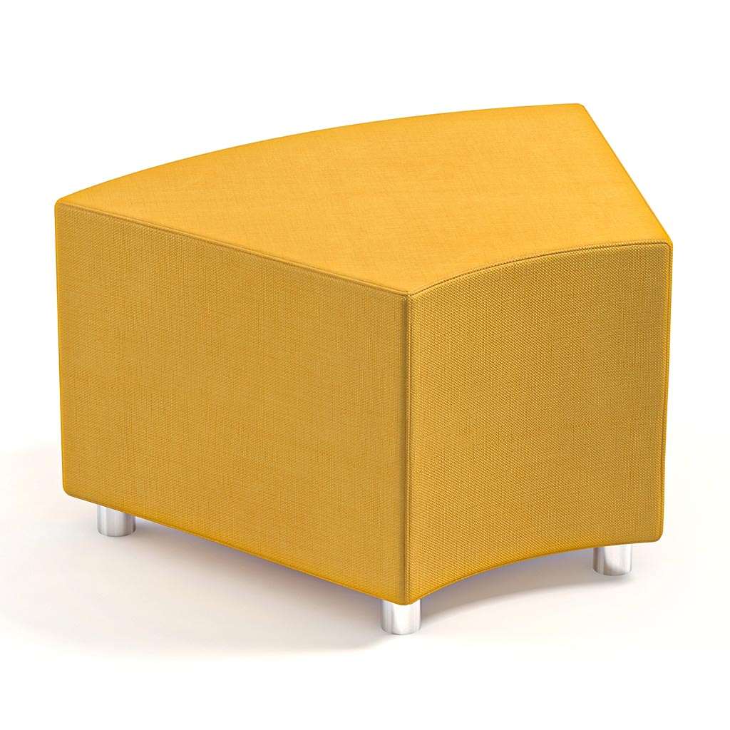 Achtelkreis Sofa Angle in der Farbe Orange Achtelkreis Sofa Angle in der Farbe Orange
