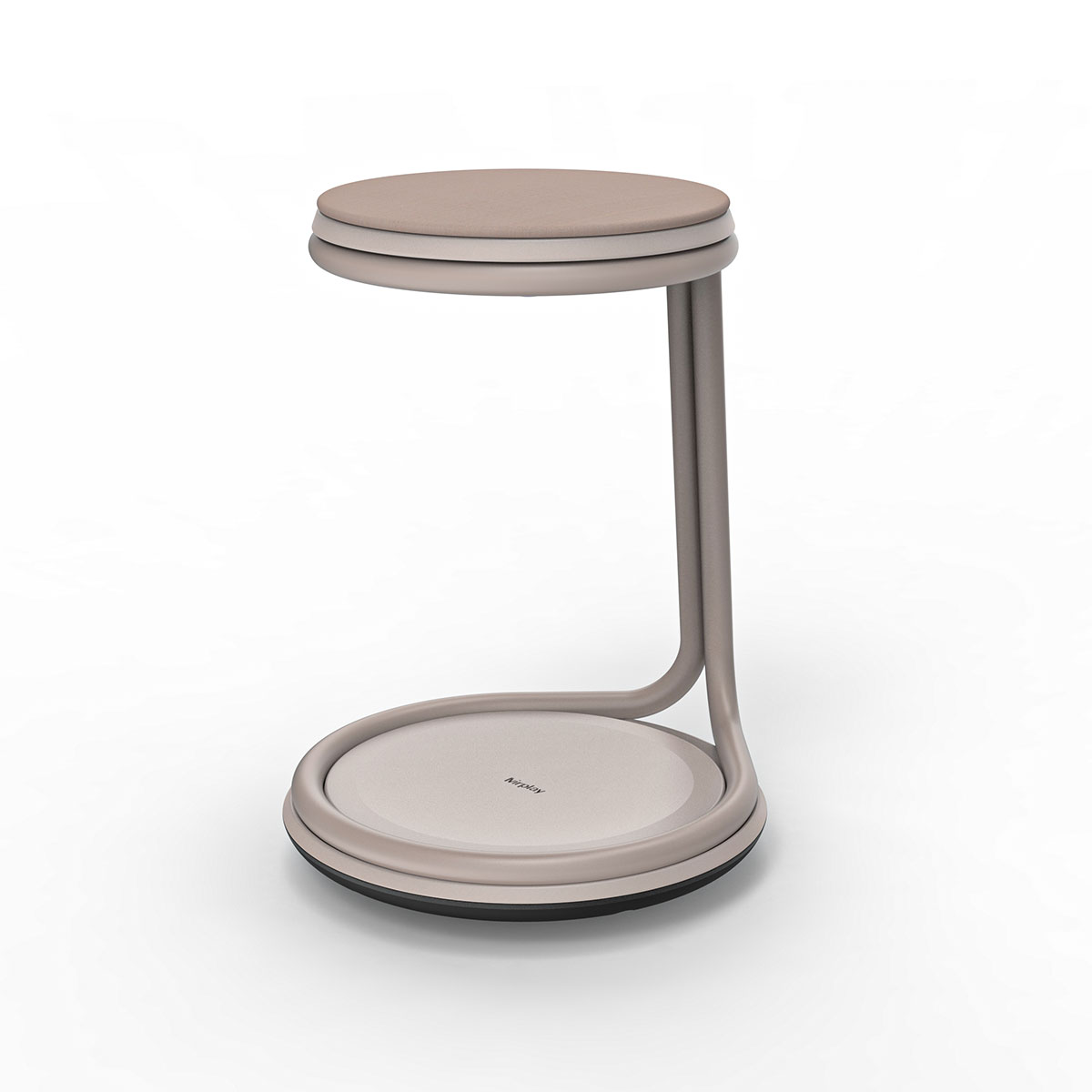 Bewegungshocker JON mit leicht abgerundeter Basis in der Farbe Pastellrosa Bewegungshocker JON mit leicht abgerundeter Basis in der Farbe Pastellrosa