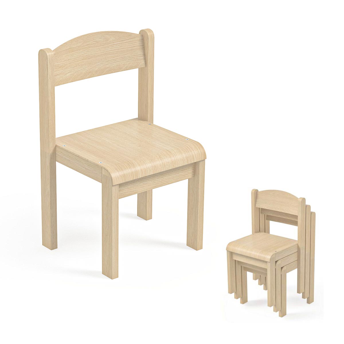 Holzstuhl ZOE für Kindergarten und Krippe Holzstuhl ZOE für Kindergarten und Krippe