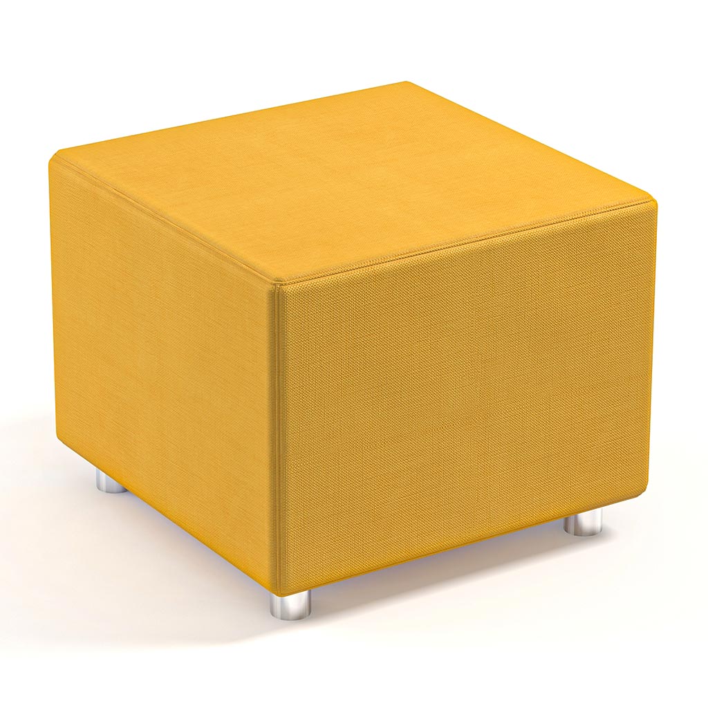 Quadratisches Sofaelement CUBE in der Farbe Orange Quadratisches Sofaelement CUBE in der Farbe Orange