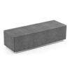 Rechteckiges Sofaelement TUBE in der Farbe Dunkelgrau