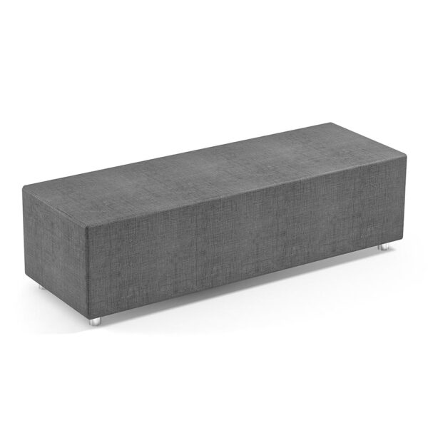 Rechteckiges Sofaelement TUBE in der Farbe Dunkelgrau