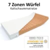 7-Zonen Würfel-Kaltschaummatratze