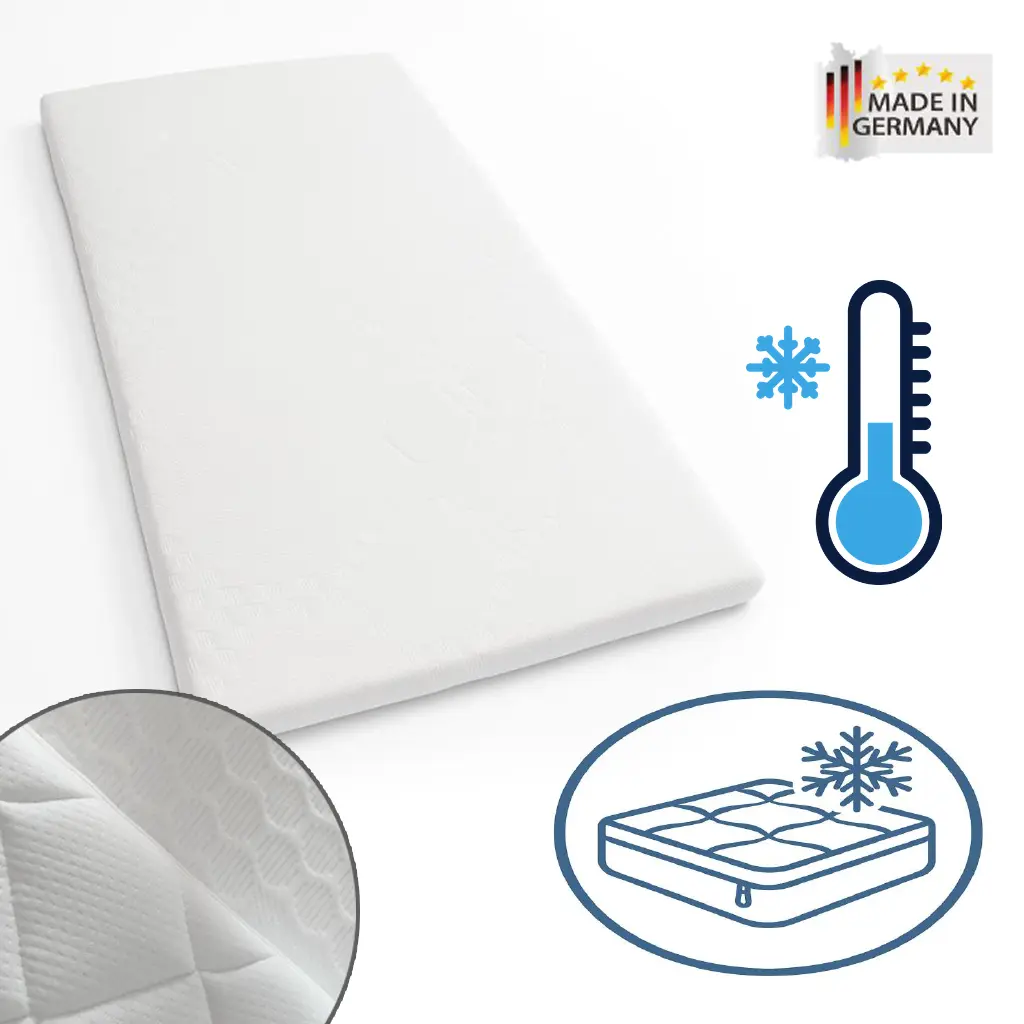 Matratzen-Topper mit Ice Bezug - Ideal für die warme Jahreszeit