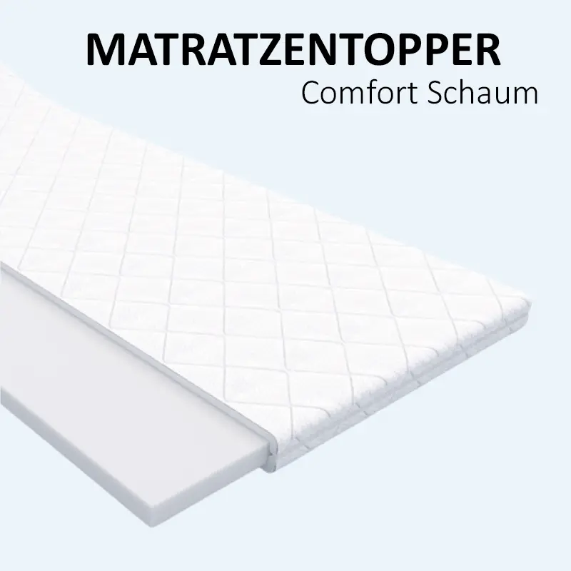 Matratzentopper Comfort Schaum für Matratzen