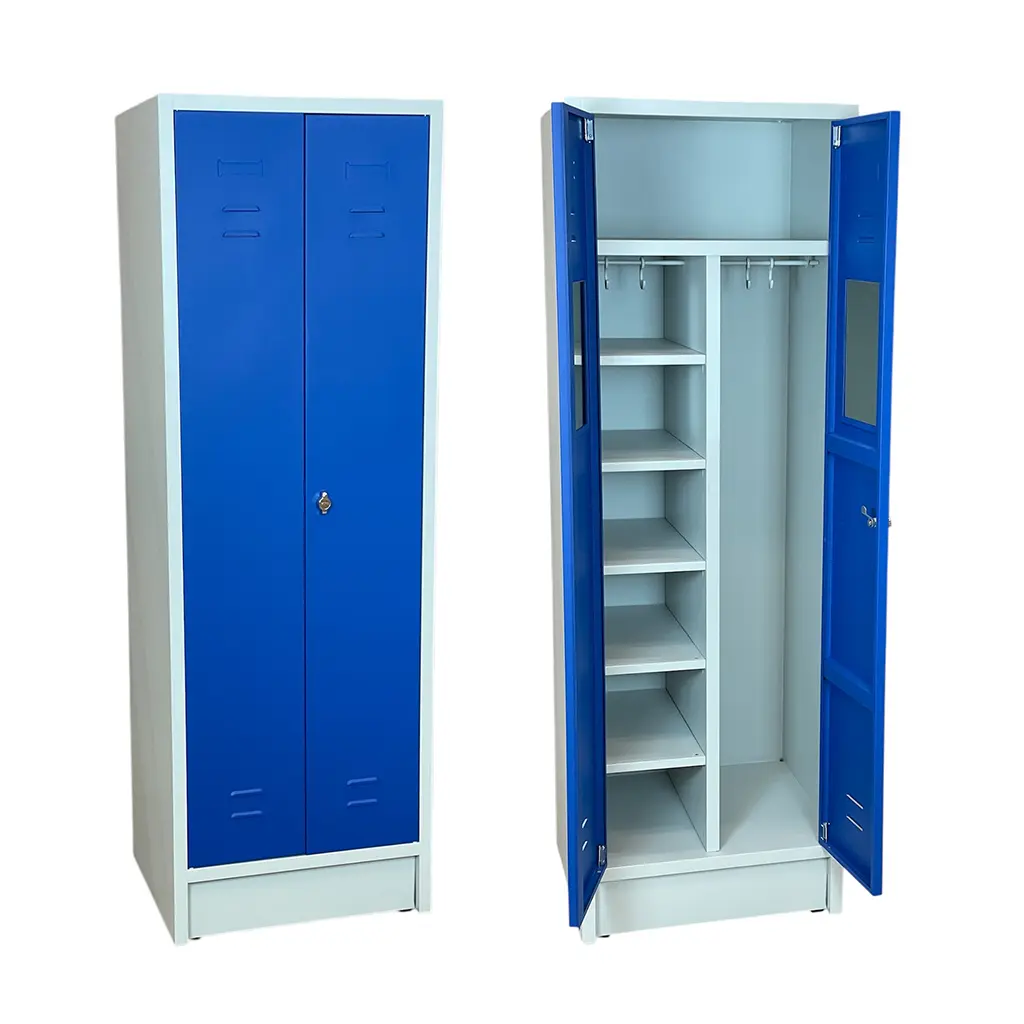 Unterkunftsschrank Metallspind HUGO mit variabler Innenaufteilung der Einlagefächer