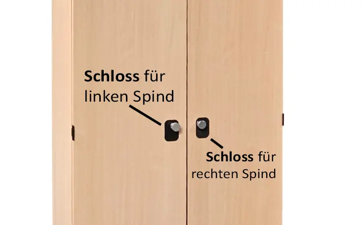 Schlossgehäuse Verschluss für Buche-Dekor-Schränke