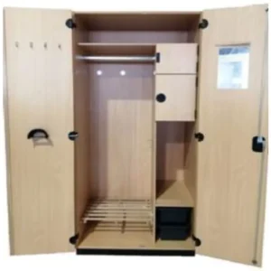 Bundeswehr Buche-Dekor Spind – 95 cm Breite